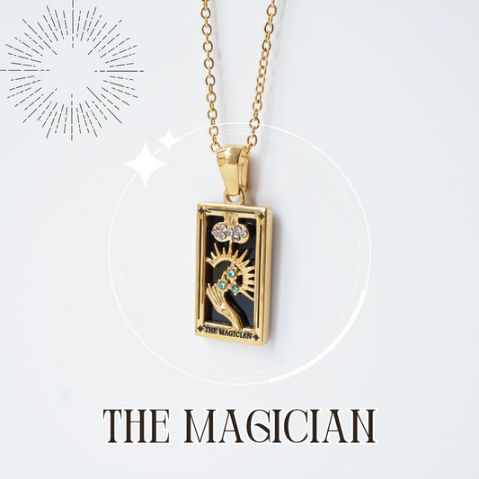 Magician 18K Golden Tarot Neck Chain