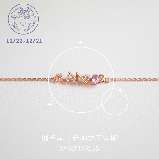 Sagittarius patron god, king of the gods, Zeus constellation bracelet丨925 silver