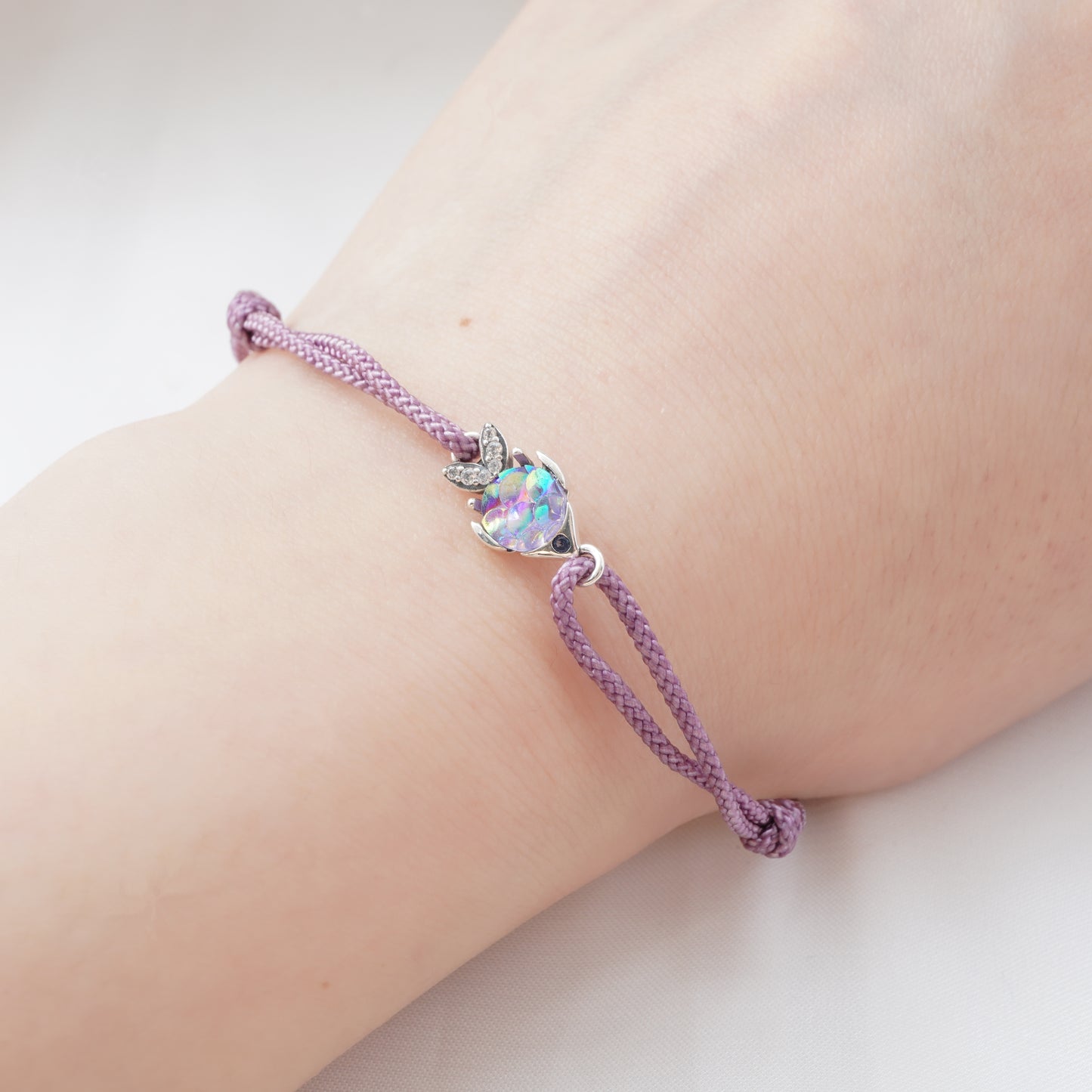 Dazzling small fish purple bracelet 丨925 silver