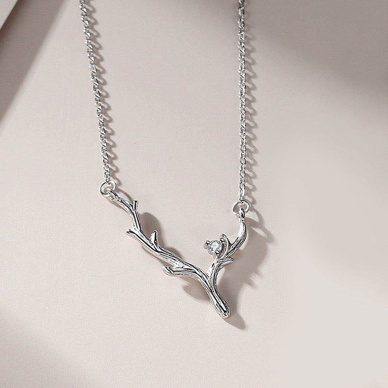 Couple's Neckchain of Trees and Branches 925 Silver
