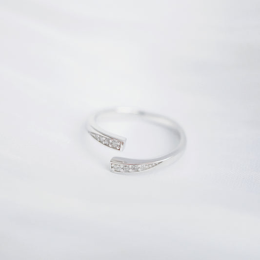 Splicing Art Couple Ring -925 Silver